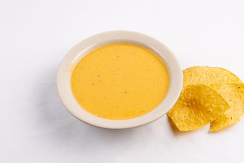Chuys queso dip with tortilla chips
